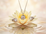 Sets - silver set on yellow water lily