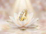 Rings - ring on white lotus
