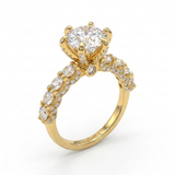 The MOHRA 2ct Statement Solitaire Ring — Gold Vermeil