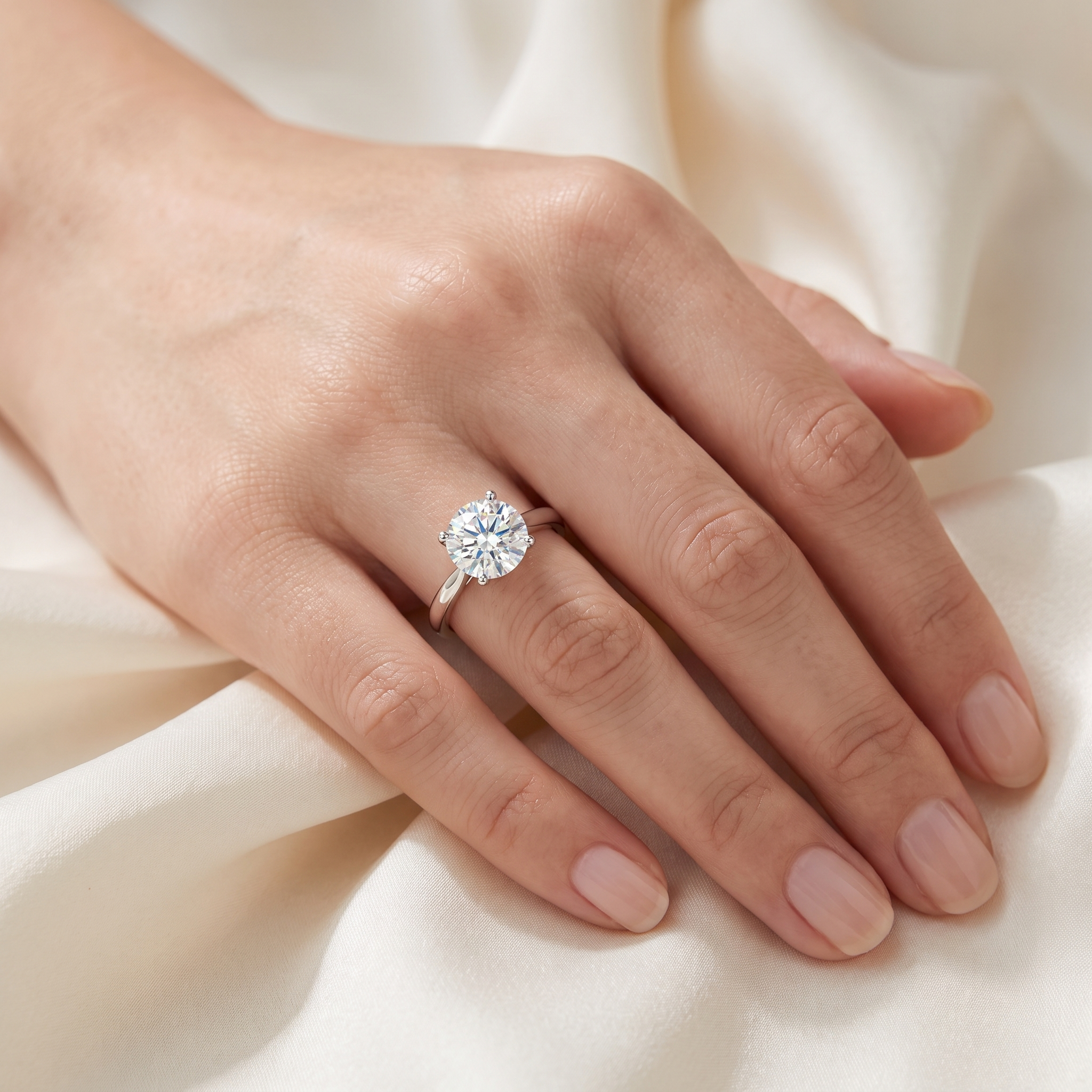 The MOHRA 5ct Solitaire Ring — Silver