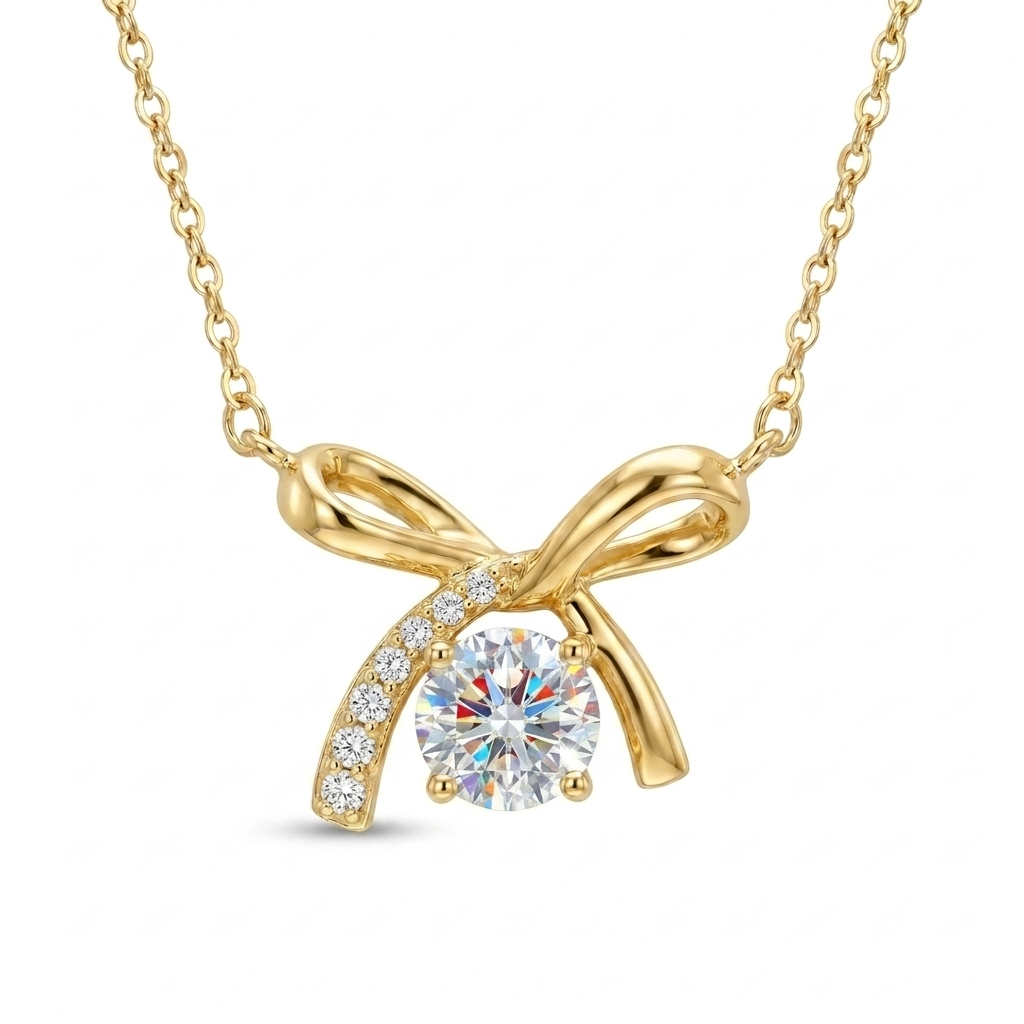 The MOHRA Bow Pendant — Gold