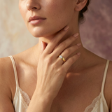The MOHRA Bezel Solitaire Ring — Gold Vermeil