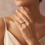 The MOHRA Bezel Solitaire Ring — Gold Vermeil