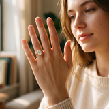 The MOHRA 5ct Oval Solitaire Ring — Gold