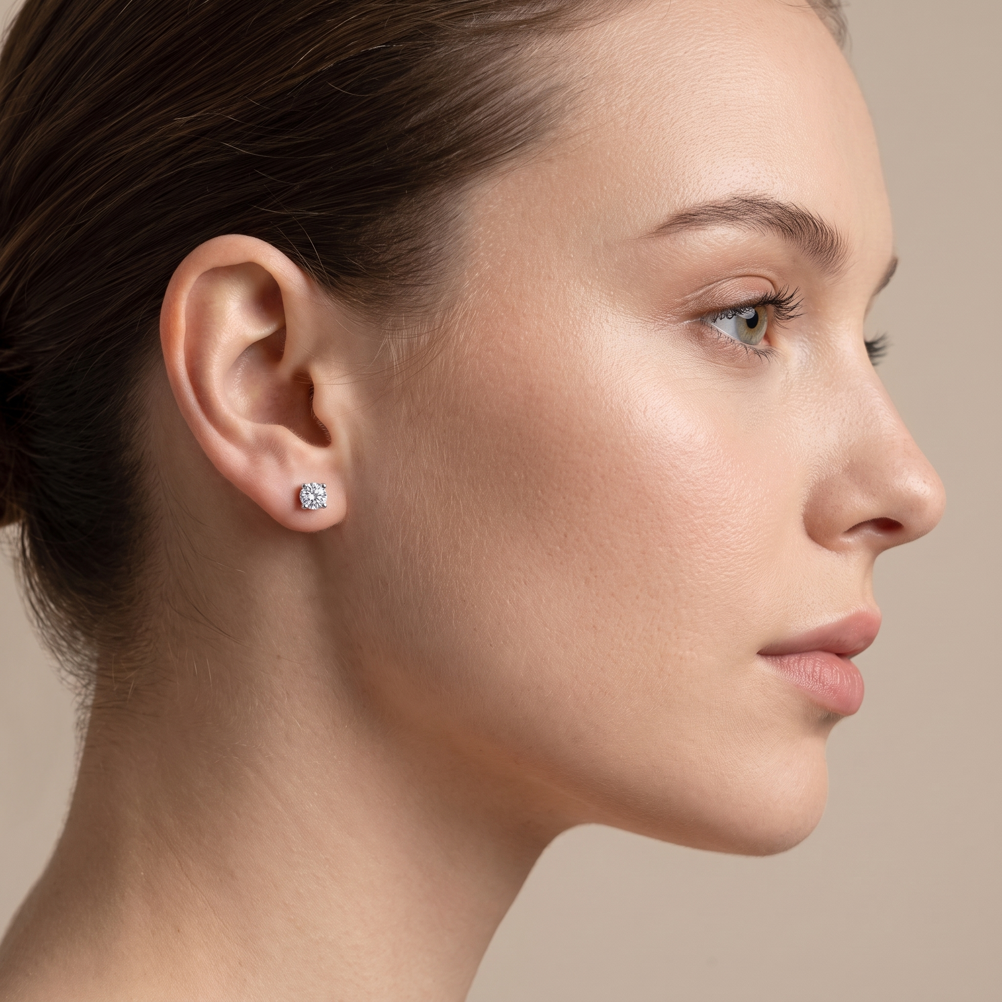The MOHRA Heart-Prong Studs — Silver