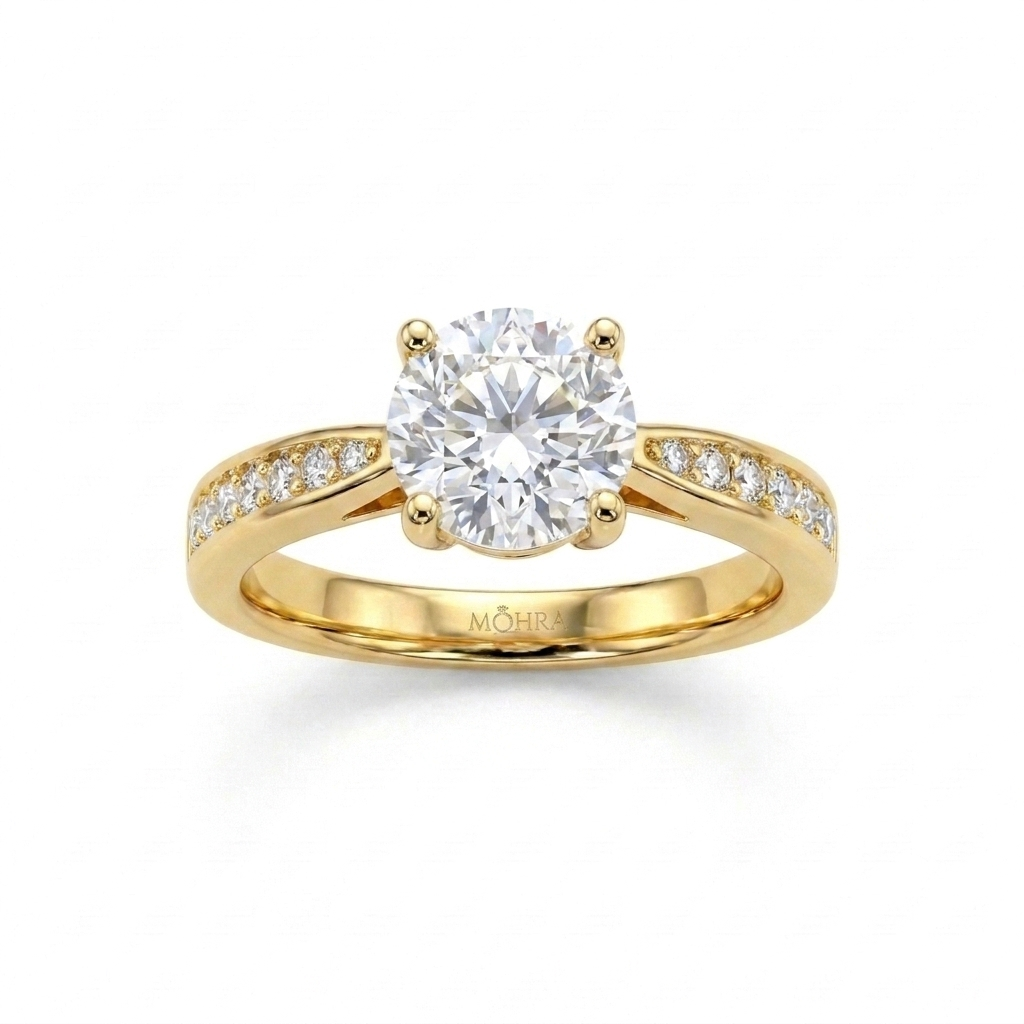 The MOHRA Solitaire Ring — Gold