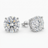 The MOHRA 2ct Solitaire Studs — Silver