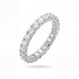 Diamond ring with a white background