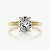 The MOHRA 5ct Oval Solitaire Ring — Gold