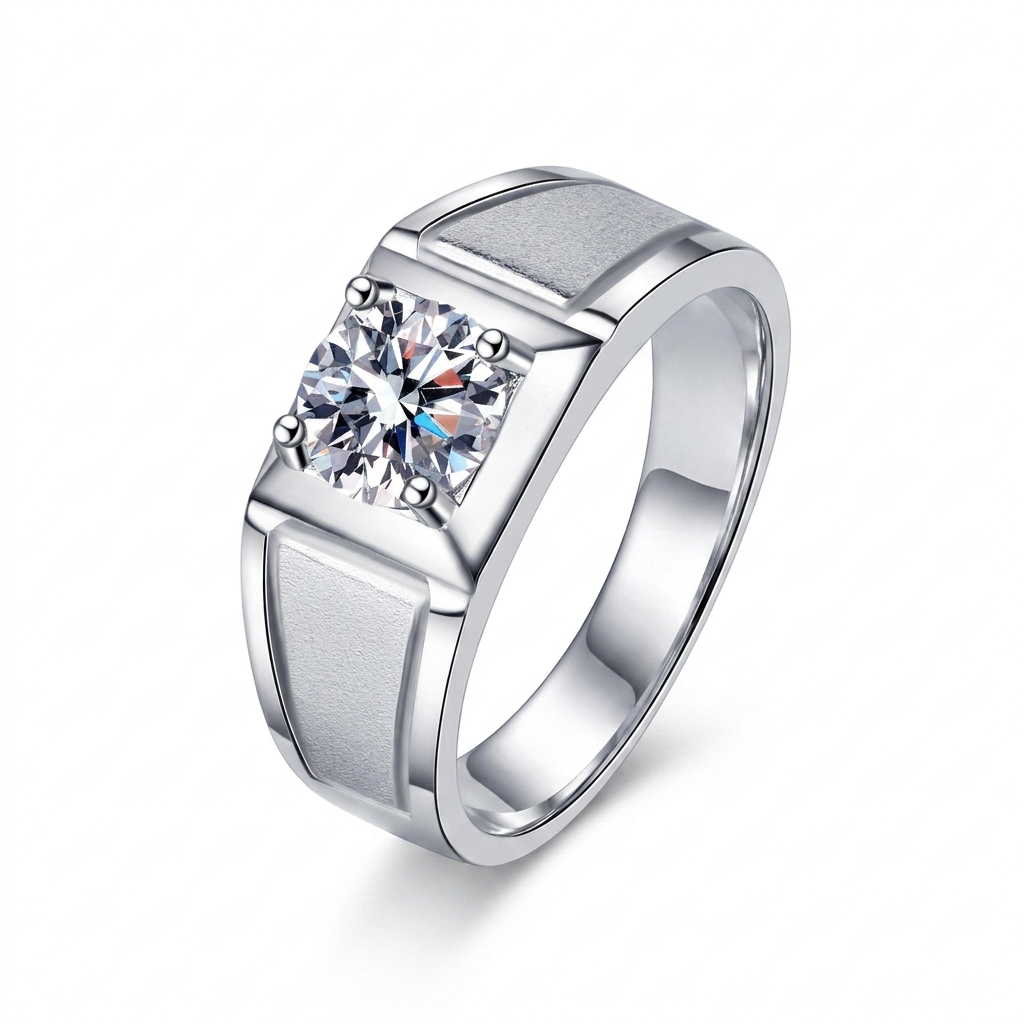 The MOHRA Men’s Solitaire Ring — Silver