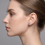 The MOHRA 2ct Solitaire Studs — Silver