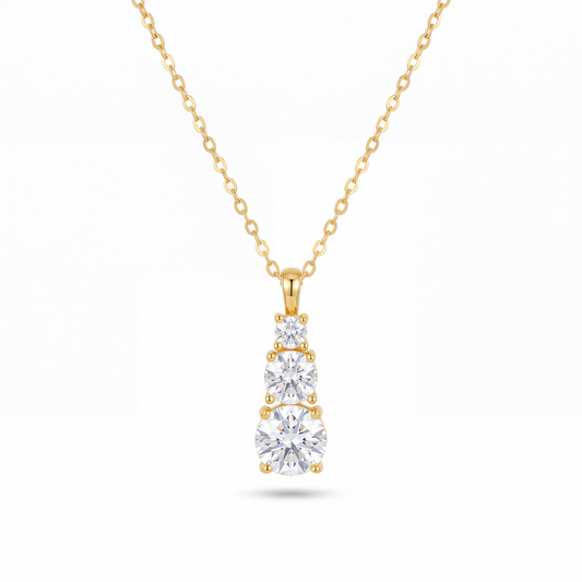 The MOHRA Triple-Stone Pendant