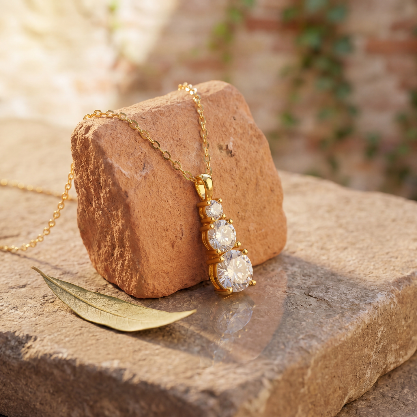 The MOHRA Triple-Stone Pendant