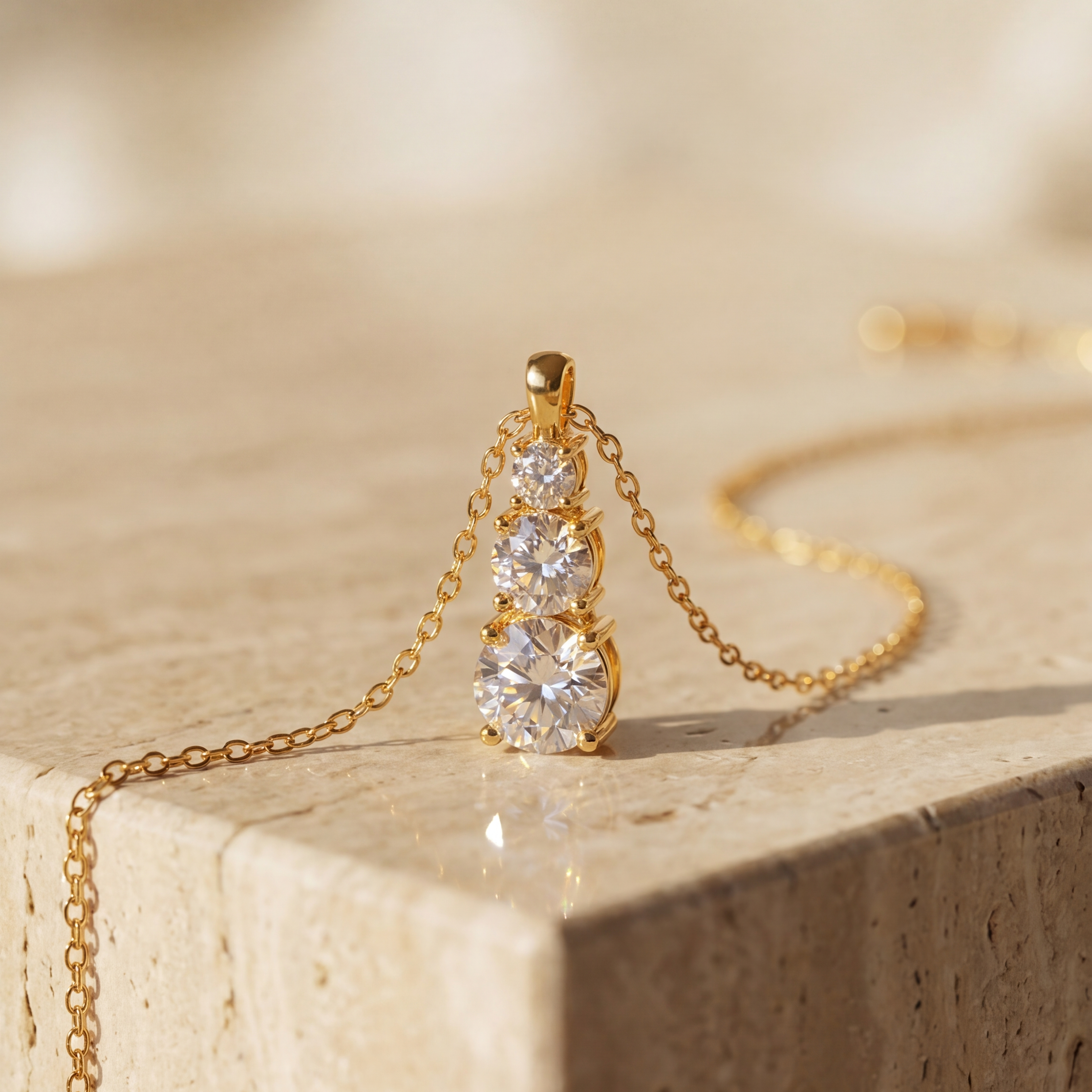 The MOHRA Triple-Stone Pendant