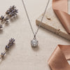 The MOHRA Round Solitaire Pendant — Silver