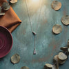 The MOHRA Pavé Lariat Pendant — Silver