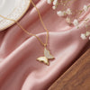 The MOHRA Butterfly Pendant sparkling in the light