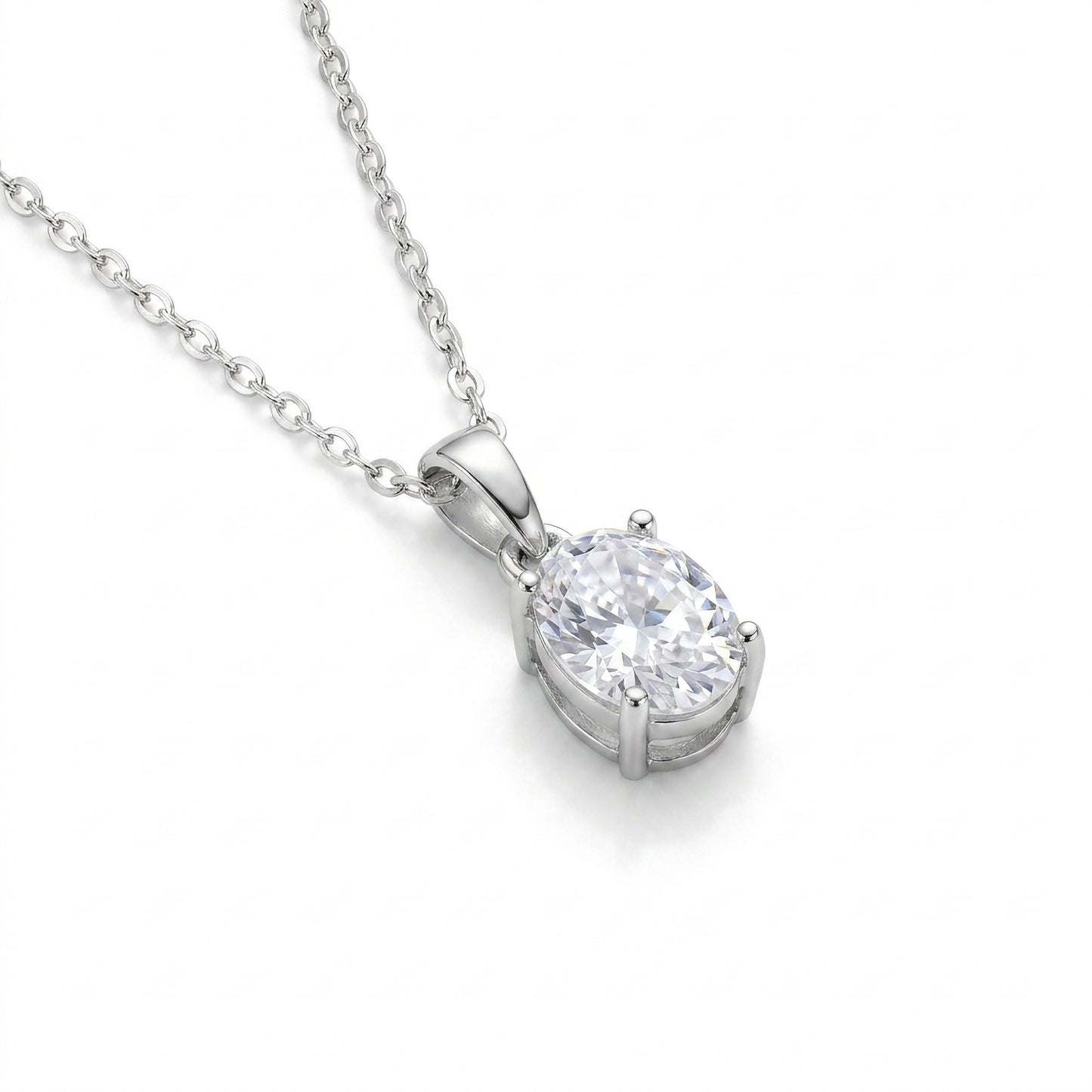The MOHRA Oval Solitaire Pendant