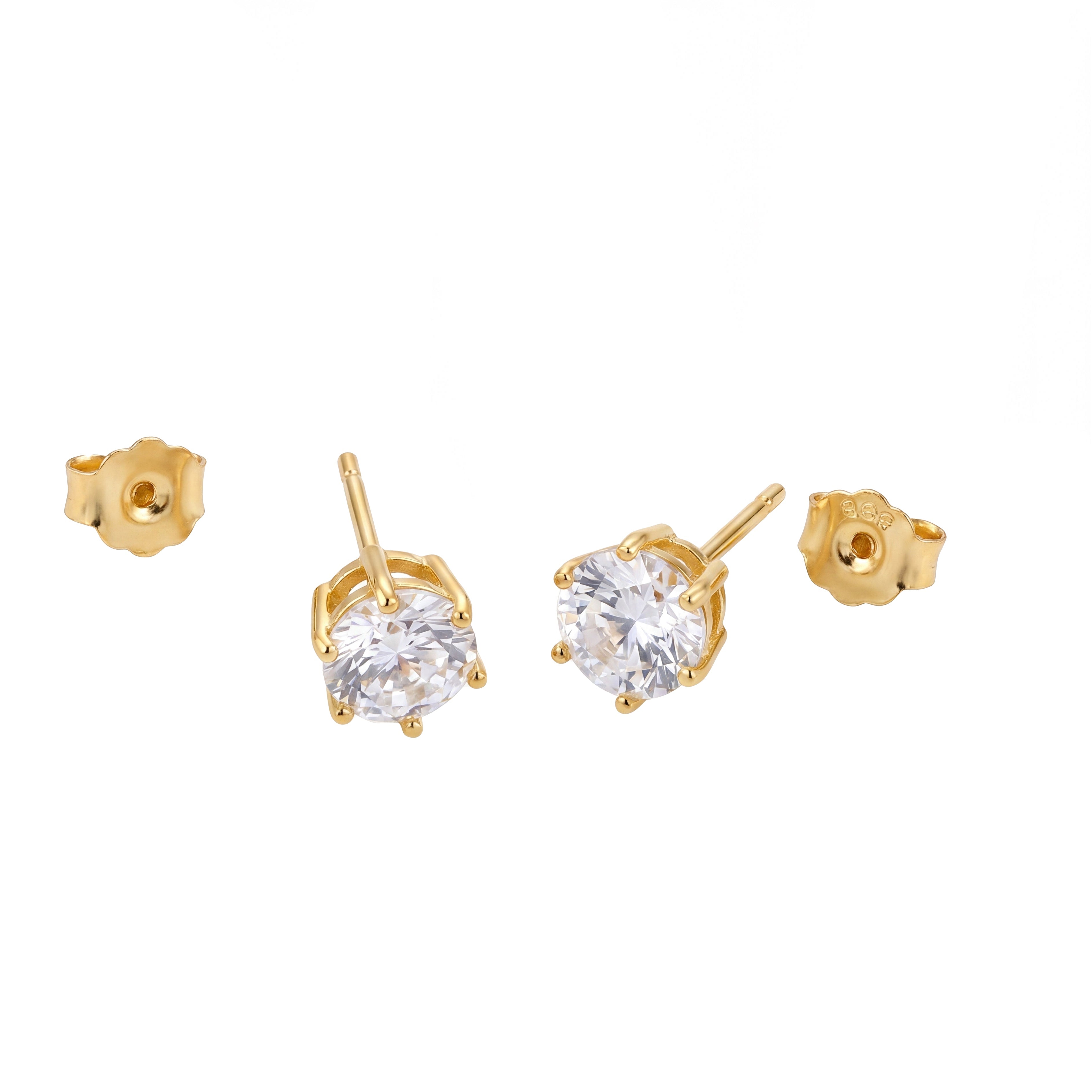 The MOHRA Solitaire Studs — Gold
